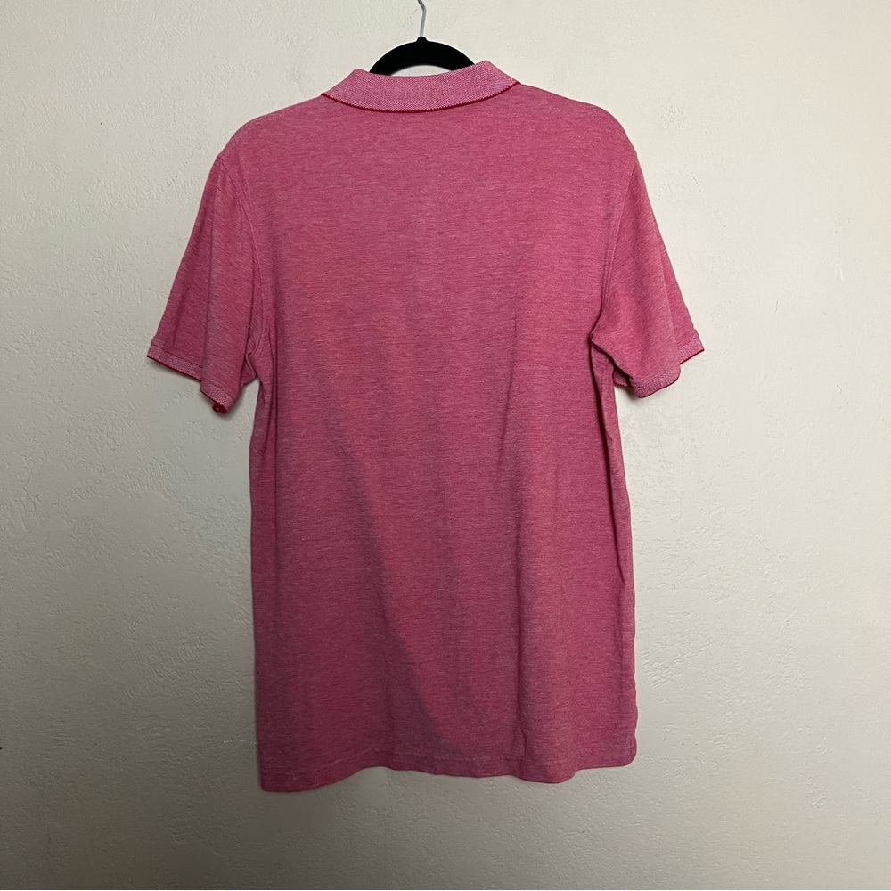 Izod men short sleeve polo‎ red white shirt size M - Picture 10 of 14